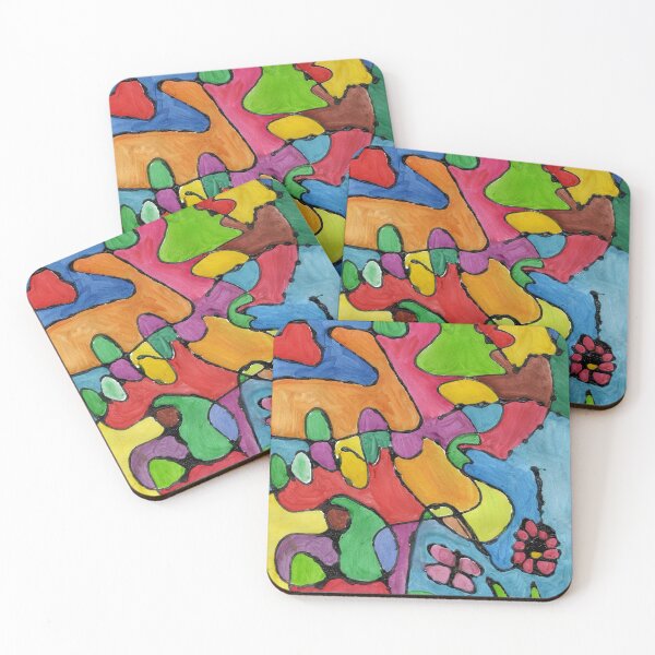 Item preview, Cleared Chaos in dark vivid colors designed and sold by JuliasArtWorld.
