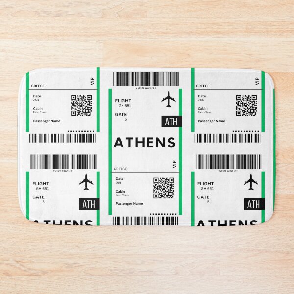 Item preview, Athens (ATH) Canada Airplane Boarding Pass designed and sold by RoamInk.