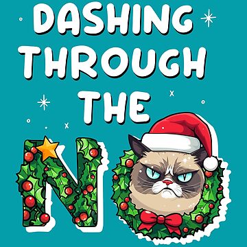 Angry Cat Christmas Meme Dashing Through the No Edible Cake