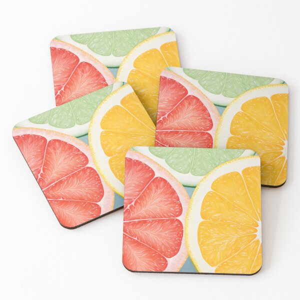 Item preview, Grapefruit, lime, and orange slices PopGrip designed and sold by inkArtistryfine.