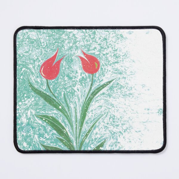 Item preview, Abstract marbling floral pattern for fabric,tile design designed and sold by bozarslan.