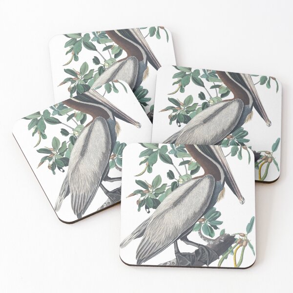 Item preview, Brown Pelican Bird Vintage Chromolithograph by Audubon and Havell Birdwatching Gift designed and sold by ElegantTeaTime.