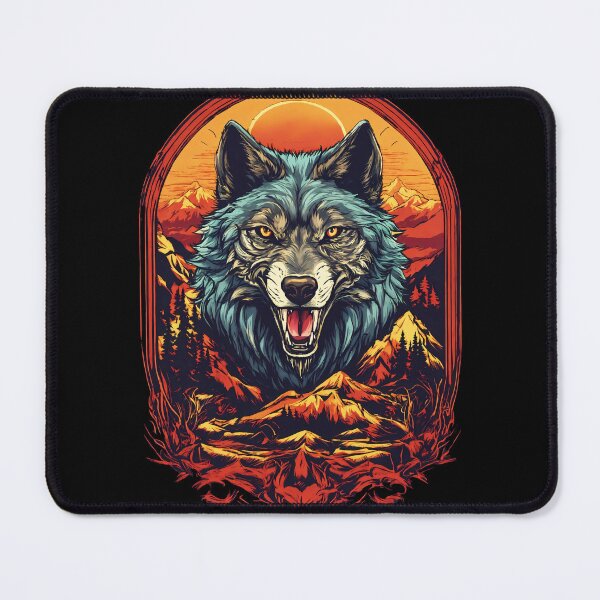 Item preview, Angry Wolf designed and sold by Funny Vintage Stickers And T-Shirts.