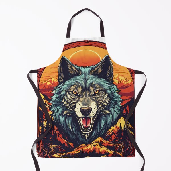 Item preview, Angry Wolf designed and sold by Funny Vintage Stickers And T-Shirts.