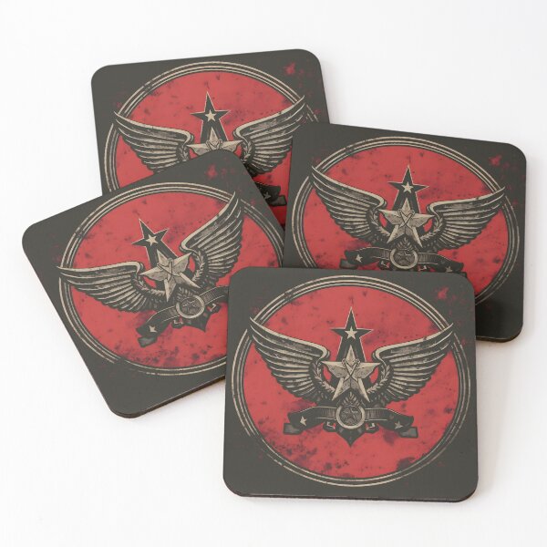 Item preview, Vintage Military Emblem in Red Gift Ideas designed and sold by TheLaundryLady.