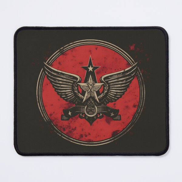 Item preview, Vintage Military Emblem in Red Gift Ideas designed and sold by TheLaundryLady.