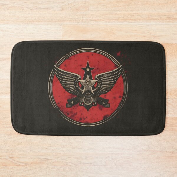 Item preview, Vintage Military Emblem in Red Gift Ideas designed and sold by TheLaundryLady.