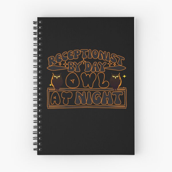 Item preview, Receptionist By Day Owl At Night. Night shift designed and sold by KrisRubinArt.