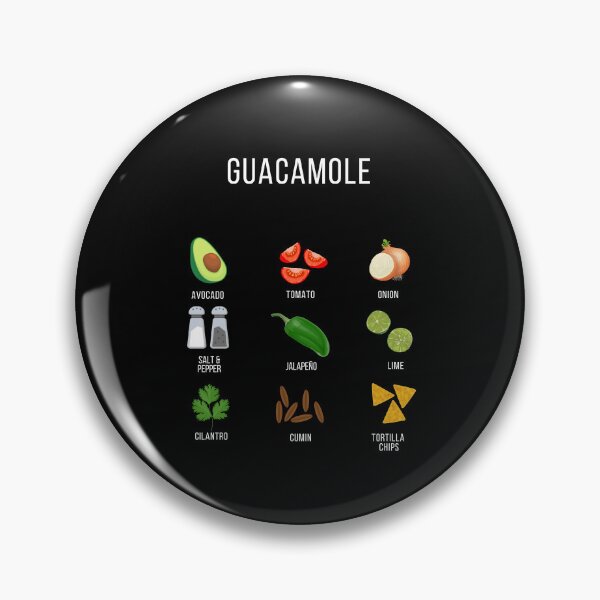 Item preview, Culinary Canvases Guacamole Ingredients Dark designed and sold by Coastal Garden Design Studio.