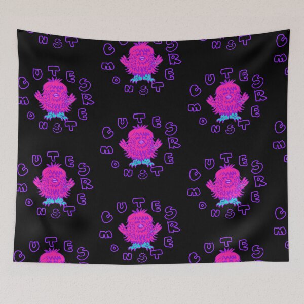 Item preview, LaMaisonOfMY Cute Monsters Collection No. 7 Fluffie Monster Black Series designed and sold by LaMaisonOfMY.