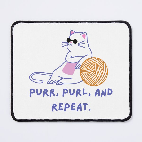 Item preview, Cool Knitting Cat designed and sold by Custom-Print.