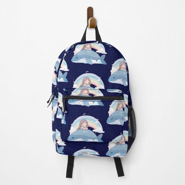 Item preview, Cloud Rainbowe and a cute little girl hugging a blue whale designed and sold by Nanthikan.