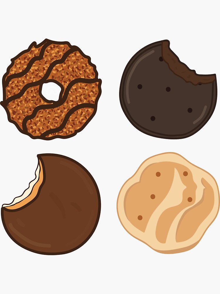 "Girl Scout cookies" Sticker for Sale by chelsearodo Redbubble