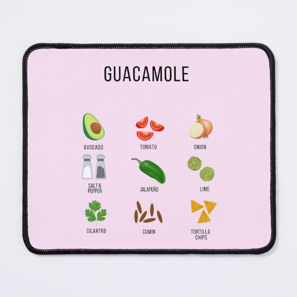 Item preview, Culinary Canvases Guacamole Ingredients Pink designed and sold by Coastal Garden Design Studio.