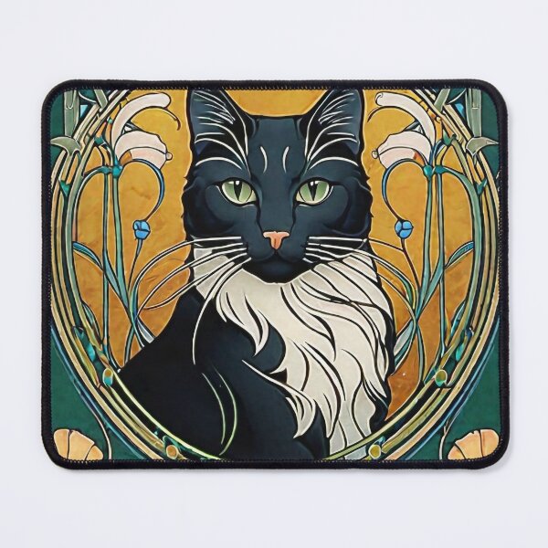 Item preview, Art Nouveau Cat designed and sold by ImagineDesignz.