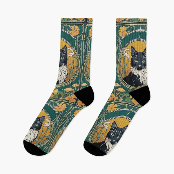 Artikelvorschau, Jugendstil-Katze entworfen und verkauft von ImagineDesignz.