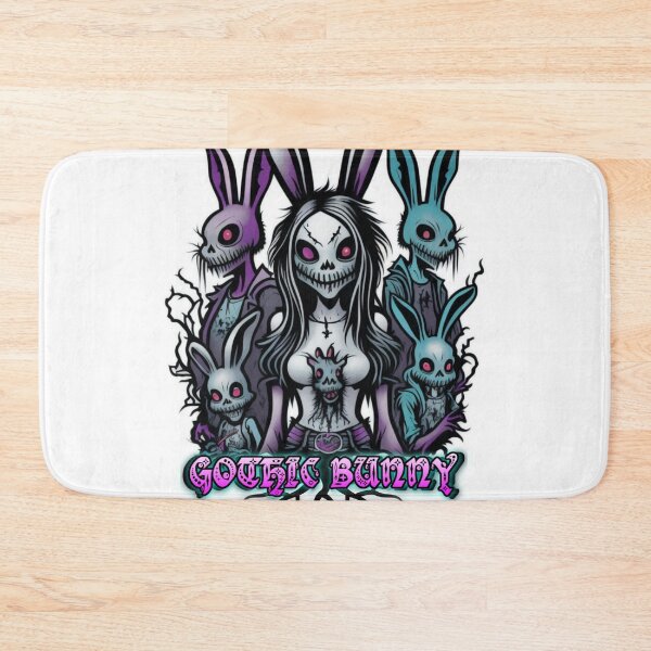 Item preview, Retro Gothic Bunny Retro goth punk Logo designed and sold by risingphoenix6.