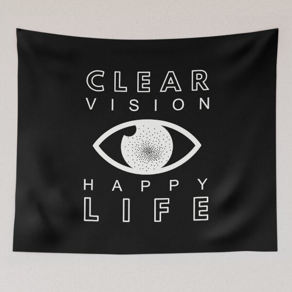 Item preview, Clear Vision happy life ,brafdesign , black and white colors designed and sold by Brafdesign.
