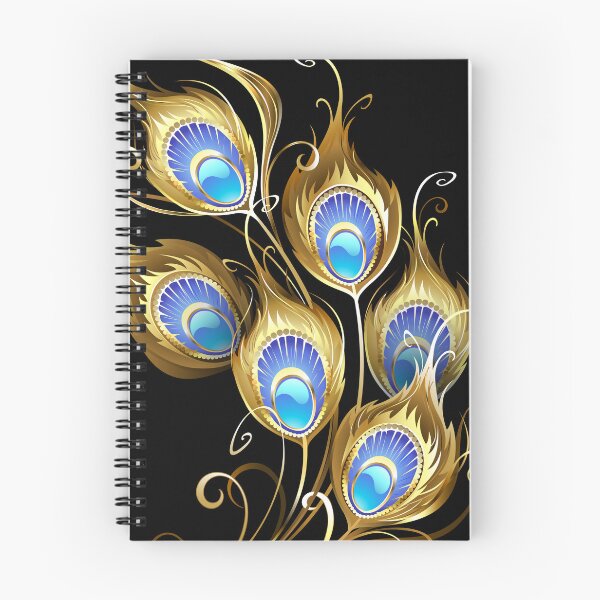 Item preview, Golden Peacock Feather Monogram designed and sold by Blackmoon9.