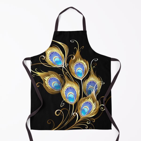 Item preview, Golden Peacock Feather Monogram designed and sold by Blackmoon9.