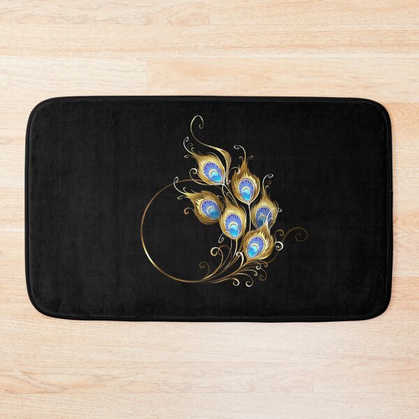 Item preview, Golden Peacock Feather Monogram designed and sold by Blackmoon9.