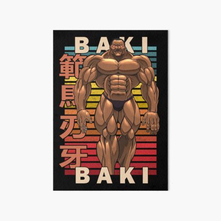  Póster de anime de lucha Baki The Grappler Muscle Man