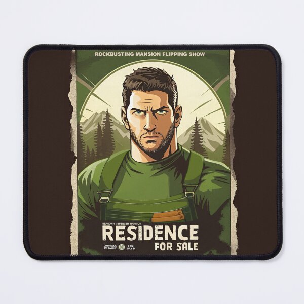 Item preview, Chris Redfield s Residence for Sale. 90s TV Show advertise on Umbrella Cabel Channel designed and sold by vendigo.