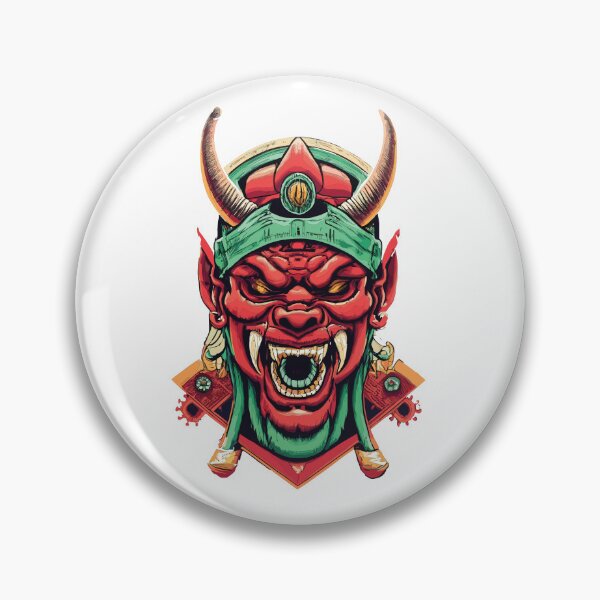 Item preview, ONI JAPANESE DEMON MASK Red Demon Mask Oni Mask designed and sold by SorryFrog.