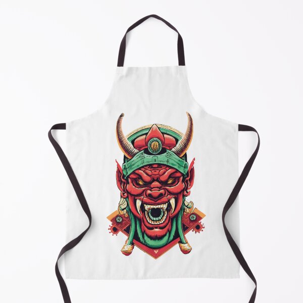 Item preview, ONI JAPANESE DEMON MASK Red Demon Mask Oni Mask designed and sold by SorryFrog.