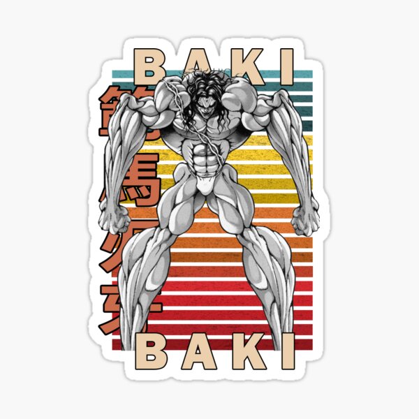 Yuichiro Hanma Baki the grappler sticker Sticker for Sale by