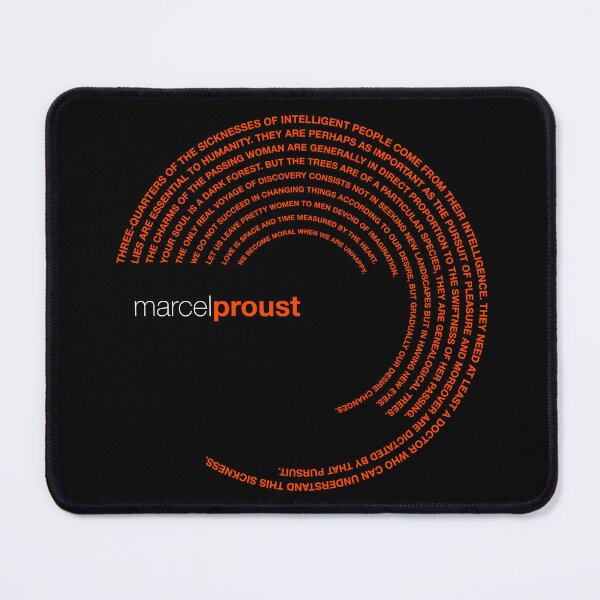 Item preview, Marcel Proust famous quotes poster [orangered] designed and sold by CMYKStudio.