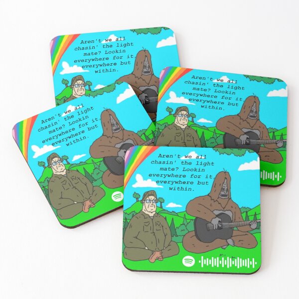 Item preview, Sassy Sasquatch "Lez's Enlightenment" Storm - Jarrad Wright spotify playcode poster/phone case. designed and sold by MusicalStickrz.