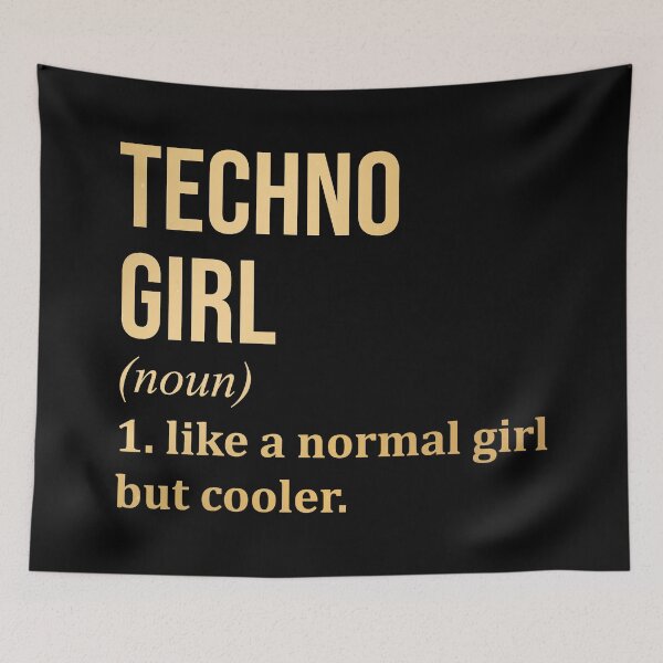 Item preview, Techno Girl Definition Techno in Gold designed and sold by XCIV.
