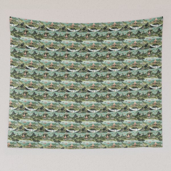 Item preview, Indonesian Wonders: A Lush Landscape with Iconic Landmarks designed and sold by proshipment.