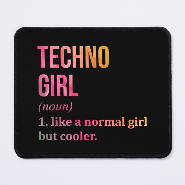 Item preview, Techno Girl Definition Techno in Watercolor designed and sold by XCIV.