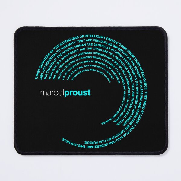 Item preview, Marcel Proust famous quotes poster [aqua] designed and sold by CMYKStudio.