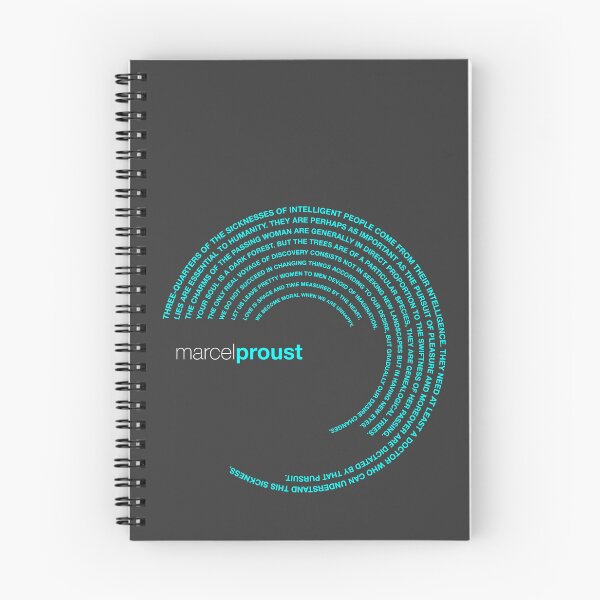 Item preview, Marcel Proust famous quotes poster [aqua] designed and sold by CMYKStudio.