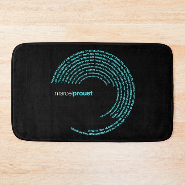 Item preview, Marcel Proust famous quotes poster [aqua] designed and sold by CMYKStudio.