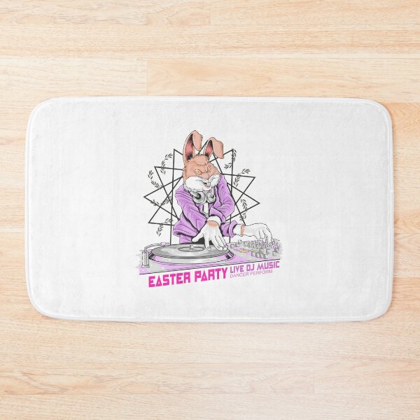 Item preview, Easter cartoon bunny dj, easter party bunny dj, dj bunny in Easter party designed and sold by GreyStanzione1.