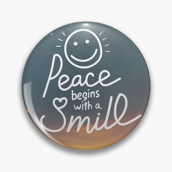 Item preview, Peace Begins with a Smile, Sunset designed and sold by Mika2525-smile.