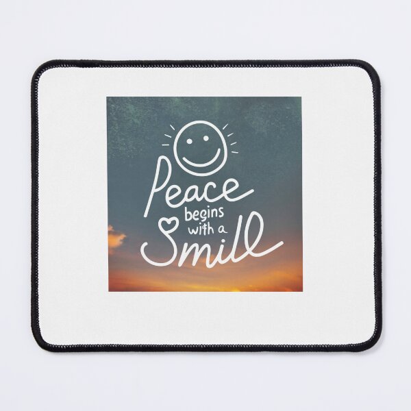Item preview, Peace Begins with a Smile, Sunset designed and sold by Mika2525-smile.