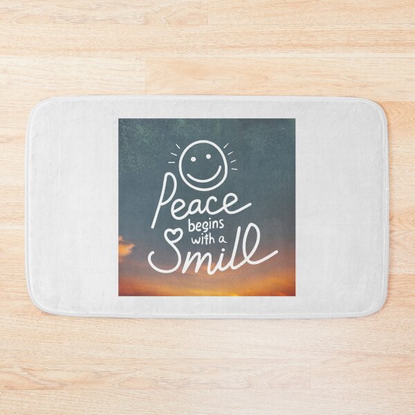 Item preview, Peace Begins with a Smile, Sunset designed and sold by Mika2525-smile.