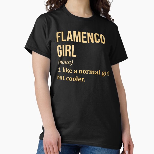Vista previa del artículo con la obra «Definición de chica flamenca Flamenco en oro», diseñado y vendido por XCIV.