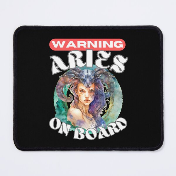 Item preview, Warning: Aries On Board designed and sold by ZodiacWonders.