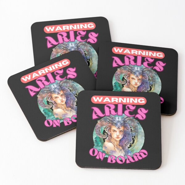 Item preview, Warning: Aries On Board. aries lover designed and sold by ZodiacWonders.