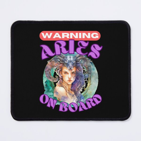 Item preview, Warning: Aries On Board. aries constellation designed and sold by ZodiacWonders.