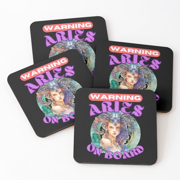 Item preview, Warning: Aries On Board. aries constellation designed and sold by ZodiacWonders.