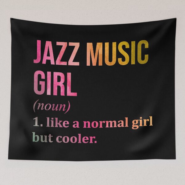 Item preview, Jazz Girl Definition Jazz in Watercolor designed and sold by XCIV.