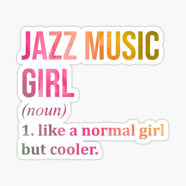 Item preview, Jazz Girl Definition Jazz in Watercolor designed and sold by XCIV.