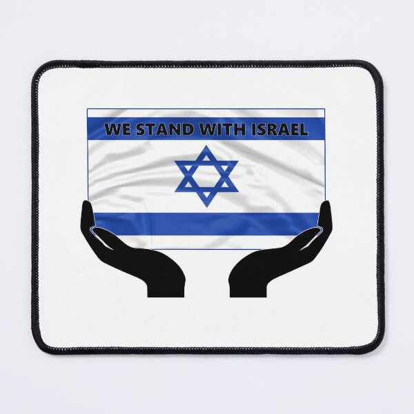 Item preview, We stand for Israel (in hands) designed and sold by WideIsTheGate.